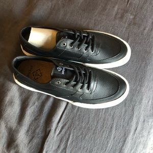 NEW men’s sperry soletide seacycled sneakers black